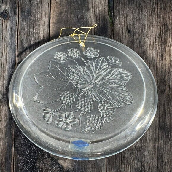 Nuutajarvi Lapin Marjat Muurain Window Tray Hanging Round Ornament Clear Finland - Picture 1 of 12
